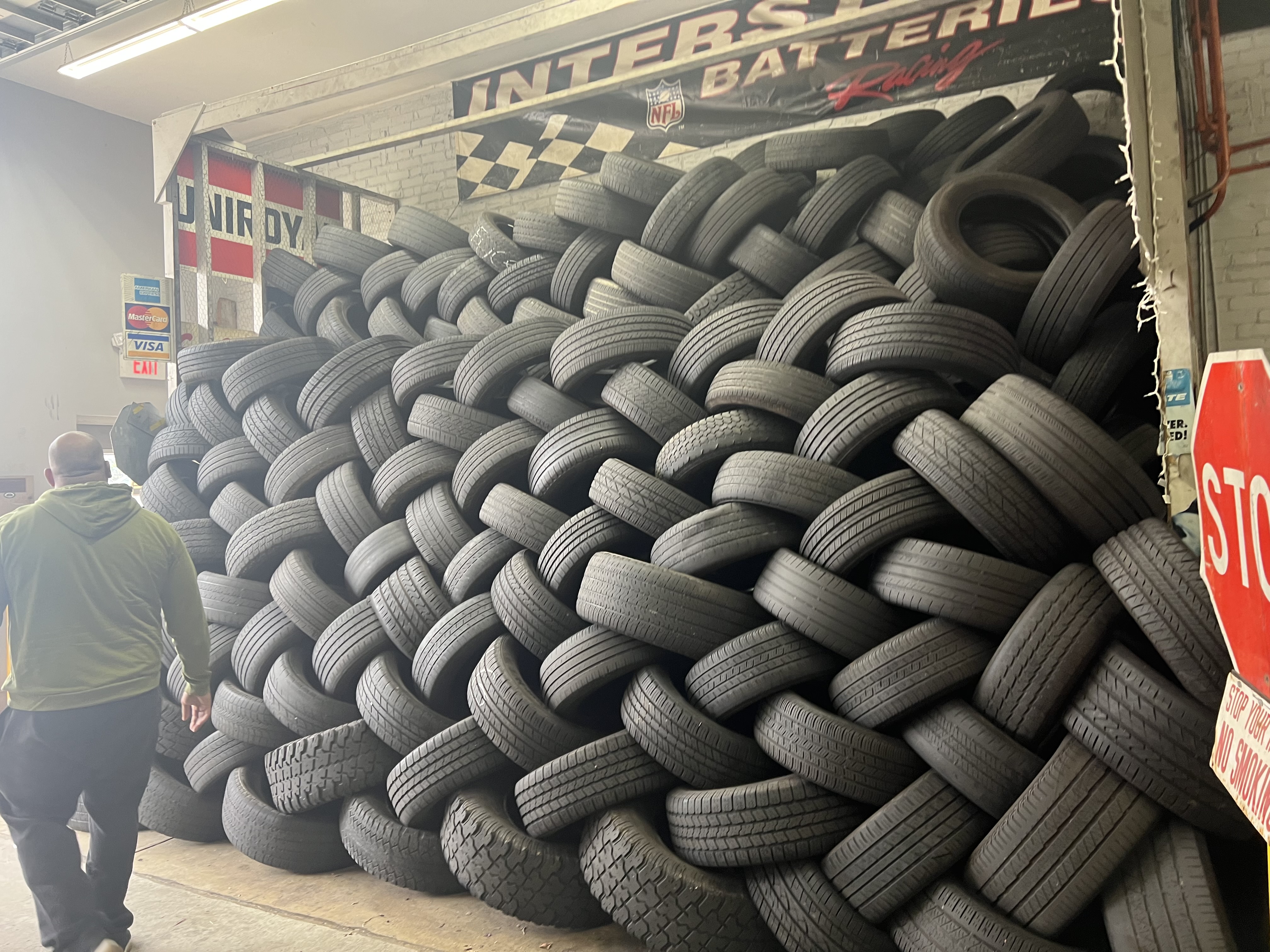 Warehouse tire storage